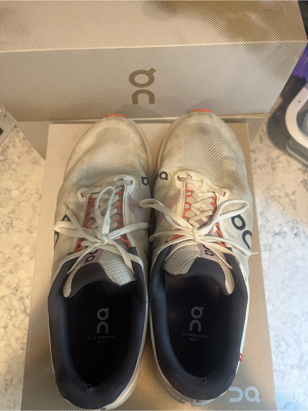 On Running Men’s Cloudsurfer Next Size 11 White/Flame in Color Tons of Life Left - Picture 10 of 17